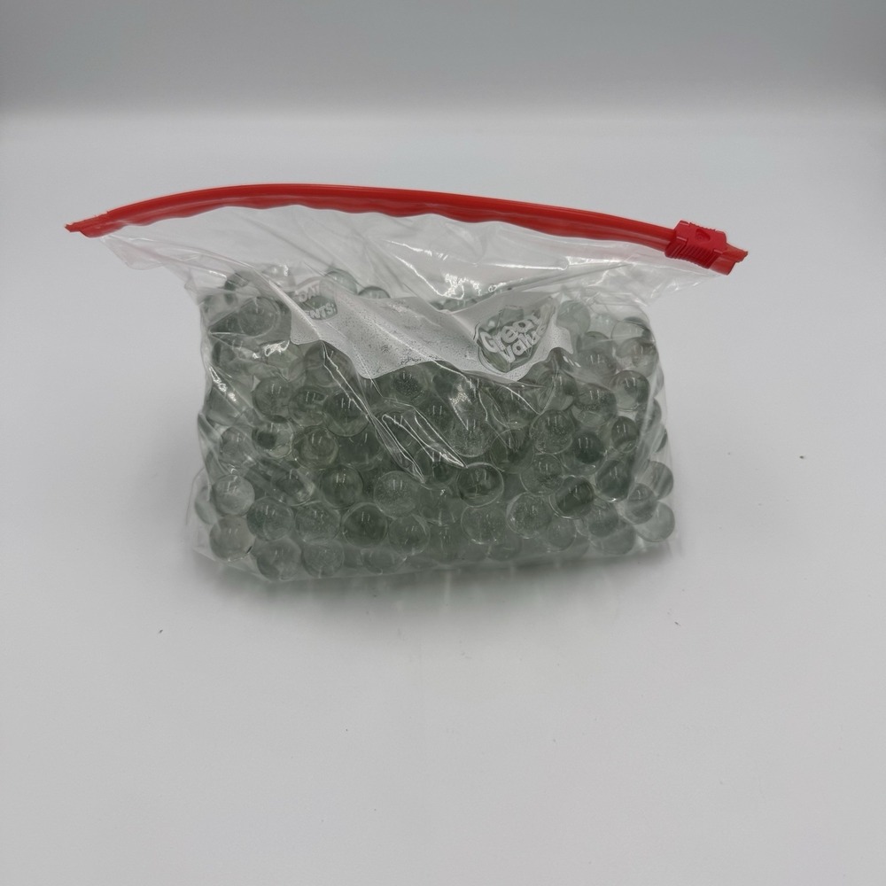 Quart Size Baggie Of Clear Glass Marbles - Vase Filler